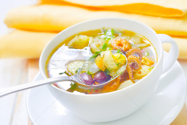 Stock photo: fresh soup