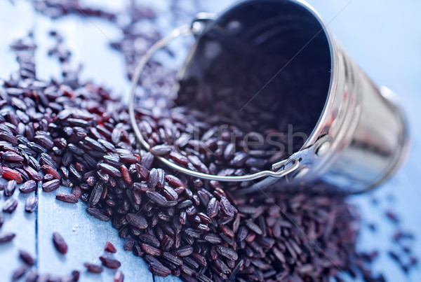 Stok fotoğraf: Pirinç · gıda · ahşap · siyah · hayat