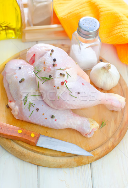 Poulet jambes alimentaire cuisine viande peau [[stock_photo]] © tycoon