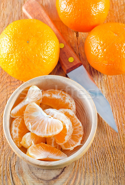 Boom home gezondheid oranje tabel plaat Stockfoto © tycoon