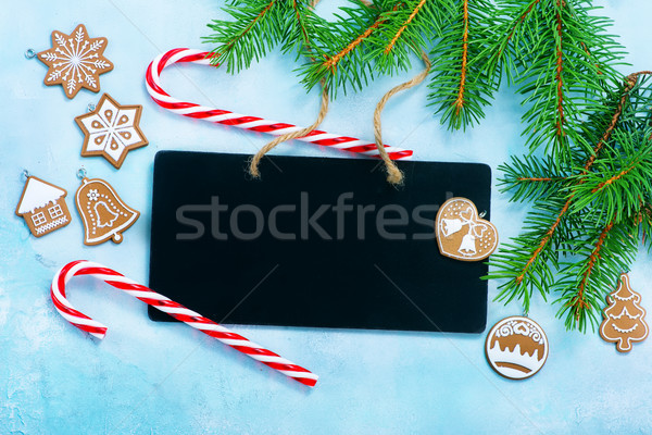 Karácsony dekoráció asztal fa absztrakt háttér Stock fotó © tycoon
