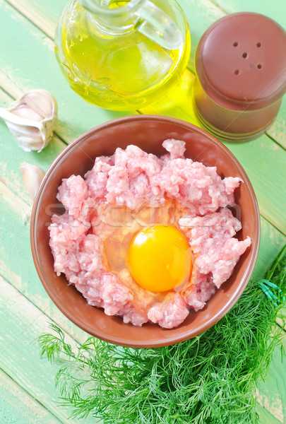 minced meat with egg Stock photo © tycoon