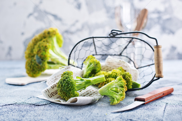Broccoli tavola fresche stock foto verde Foto d'archivio © tycoon