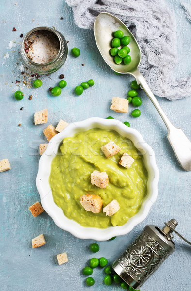 mashed green peas Stock photo © tycoon