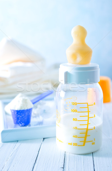 Babyvoedsel voedsel achtergrond melk fles kleur Stockfoto © tycoon