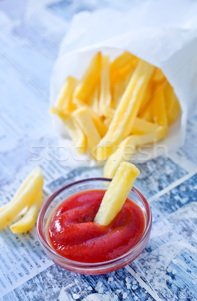 potato with ketchup Stock photo © tycoon