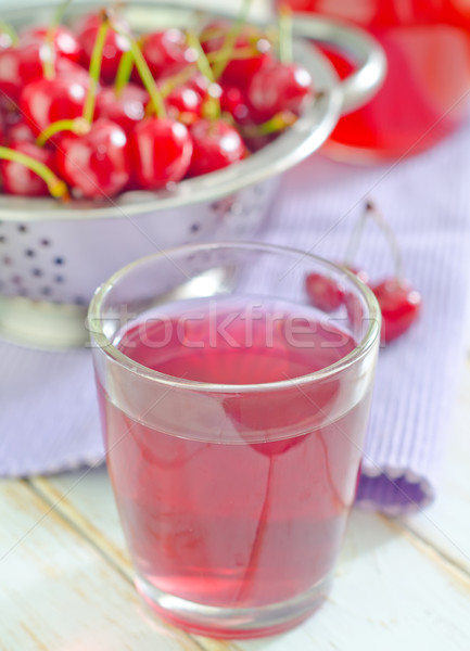 cherry juice Stock photo © tycoon
