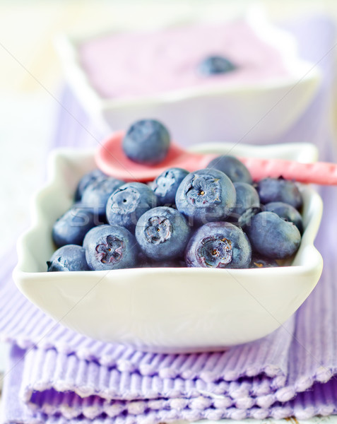 blueberry and yogurt Stock photo © tycoon