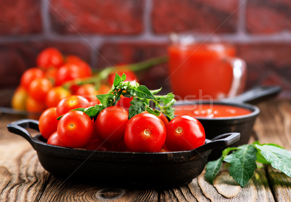 Foto stock: Salsa · de · tomate · frescos · tomate · tazón · alimentos · frutas