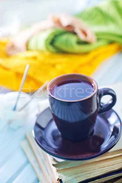 Foto stock: Livro · coração · casa · fundo · cozinha · tabela