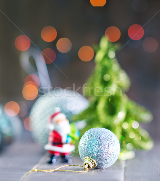 Natale decorazione tavola albero di natale spazio verde Foto d'archivio © tycoon