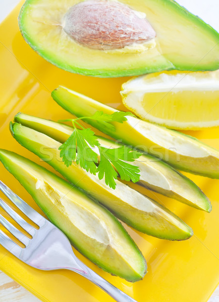Ensalada aguacate alimentos frutas cuadro limón Foto stock © tycoon