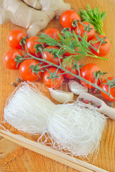 Ryżu pomidorów projektu czerwony życia Zdjęcia stock © tycoon
