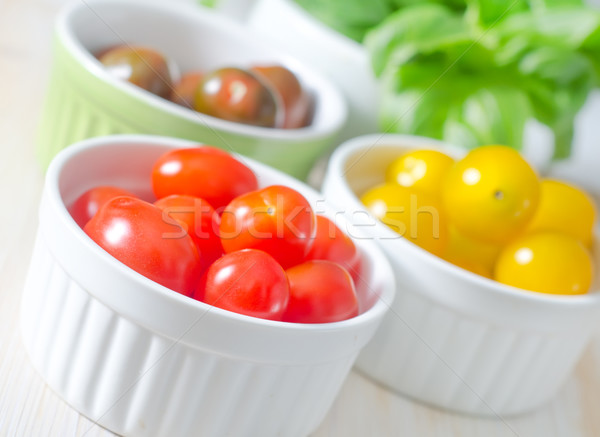 Farbe Tomaten Natur Gesundheit Sommer Kirsche Stock foto © tycoon