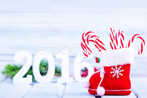 Noel dekorasyon şeker tablo mutlu doğa Stok fotoğraf © tycoon