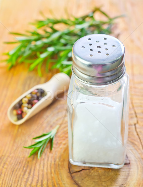 salt, rosemary and pepper Stock photo © tycoon