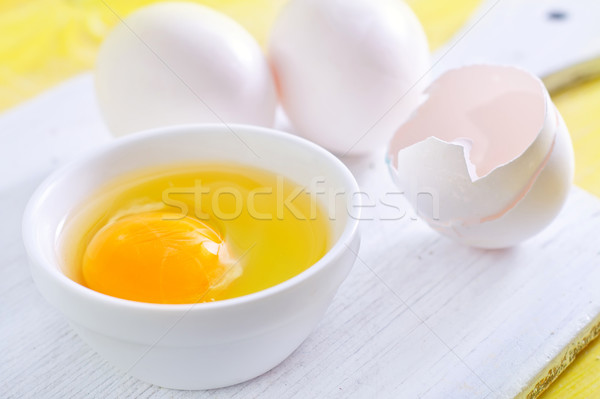 raw eggs Stock photo © tycoon