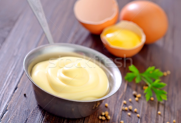 蛋黃醬 食品 廚房 表 晚餐 早餐 商業照片 © tycoon