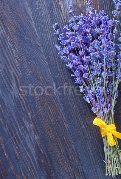 Foto stock: Lavanda · flor · madeira · projeto · estância · termal · banho