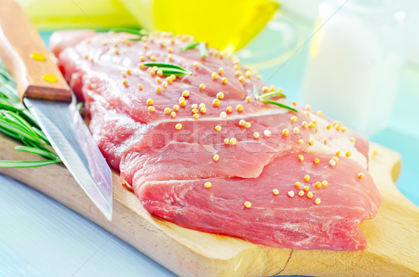 Carne gordura conselho cozinhar grelha Foto stock © tycoon