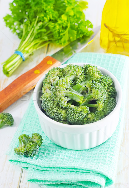 Broccoli keuken groene plant boord plantaardige Stockfoto © tycoon