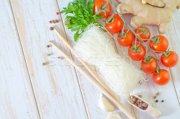 Stock photo: rice noodles