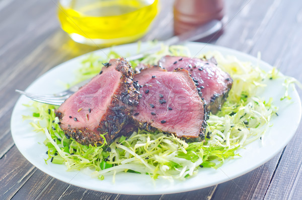 beef steak Stock photo © tycoon