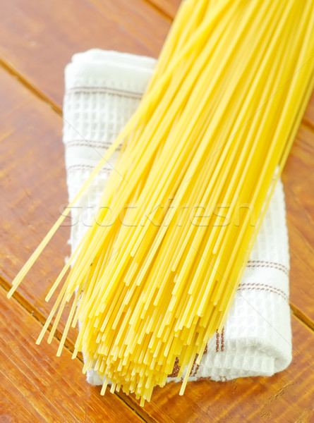 Crudo espaguetis textura resumen naturaleza restaurante Foto stock © tycoon
