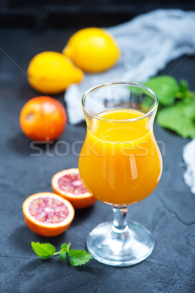 Succo d'arancia arancione fresche arance succo vetro Foto d'archivio © tycoon