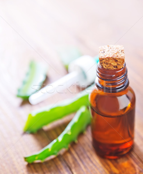 Aloe feuille santé fond massage pétrolières Photo stock © tycoon