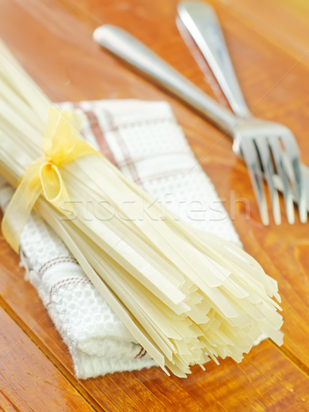 raw rice noodles Stock photo © tycoon
