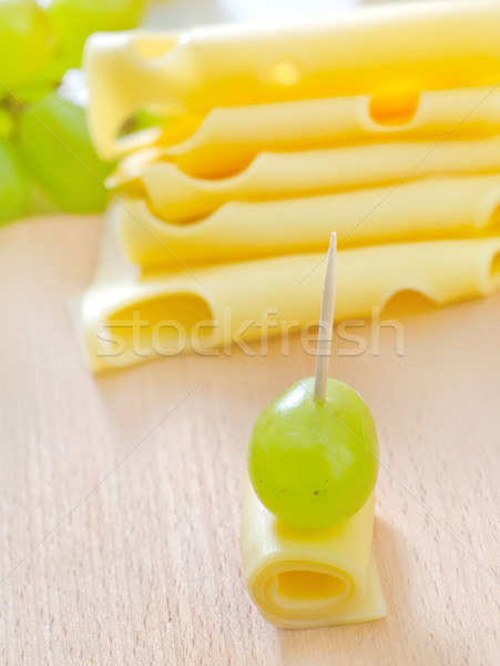cheese with grape Stock photo © tycoon