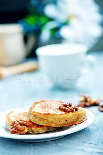 pancakes with nuts Stock photo © tycoon