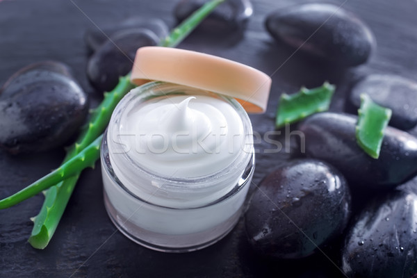 água corpo folha estância termal branco make-up Foto stock © tycoon