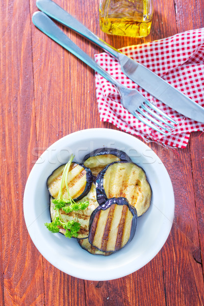 Stock photo: fried eggplant