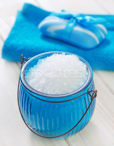 Tengeri só virág természet otthon bár kék Stock fotó © tycoon