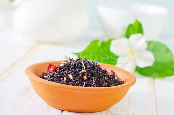 Stockfoto: Jasmijn · thee · gezondheid · groene · drinken · leven