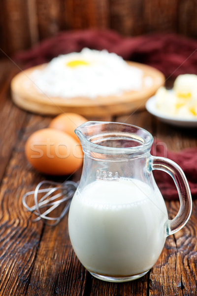 flour,milk, butter and eggs Stock photo © tycoon
