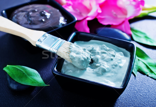 Argile spa fond beauté détendre noir [[stock_photo]] © tycoon