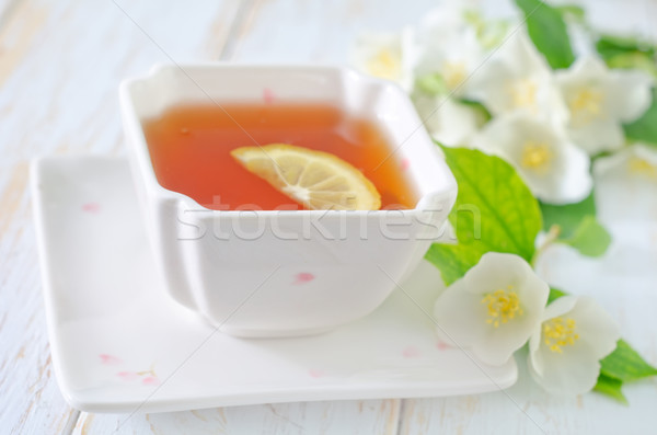 çay yasemin su mutfak içmek yaprakları Stok fotoğraf © tycoon