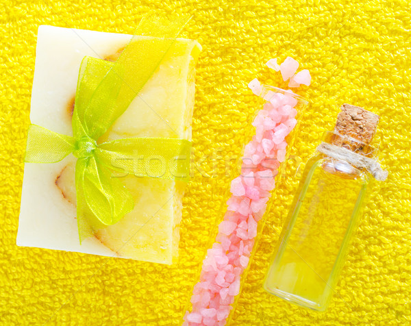 Aroma săpun sare medical mare sănătate Imagine de stoc © tycoon