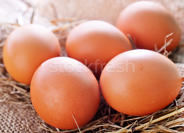 Stok fotoğraf: Tavuk · yumurta · ahşap · masa · Paskalya · uzay