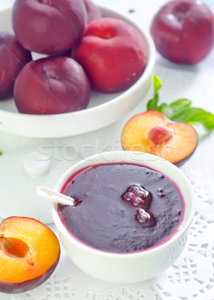 Stock photo: plum jam