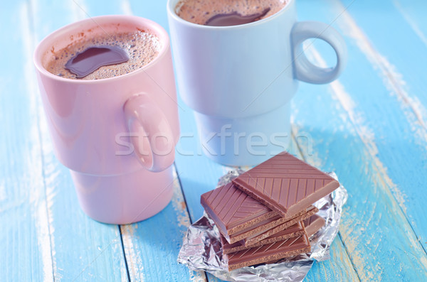 пить шоколадом таблице магазин черный темно Сток-фото © tycoon