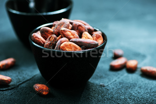 Foto stock: Tazón · mesa · frutas · chocolate · grupo