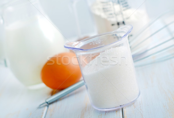 ingredients for diugh, flour and sugar Stock photo © tycoon