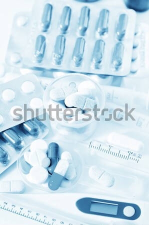 錢 醫藥 瓶 藥物 藥房 注射器 商業照片 © tycoon