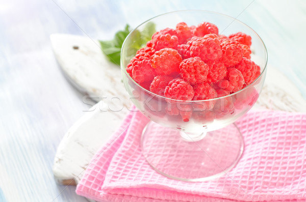 Framboise printemps alimentaire bois rouge rétro [[stock_photo]] © tycoon