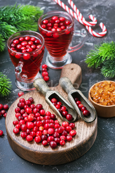 cranberry drink and berries Stock photo © tycoon