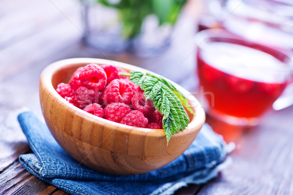 raspberry and tea Stock photo © tycoon